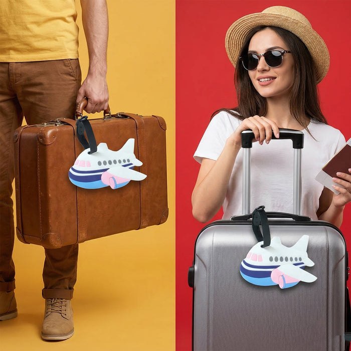 Airplane Shape Travel Identification Luggage Bag Tag (1 Pc) by Your Brand