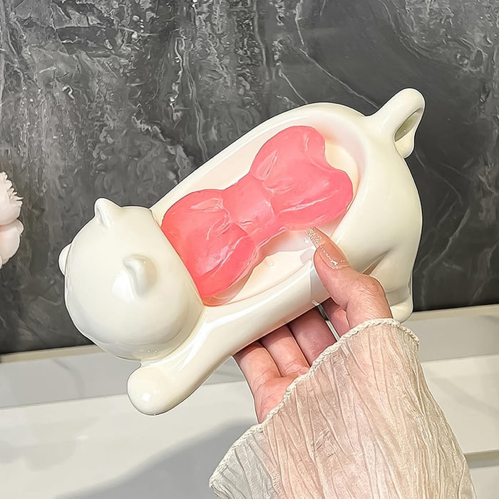 Cartoon Animal Shape Soap Dish Holder (1 Pc) by Your Brand