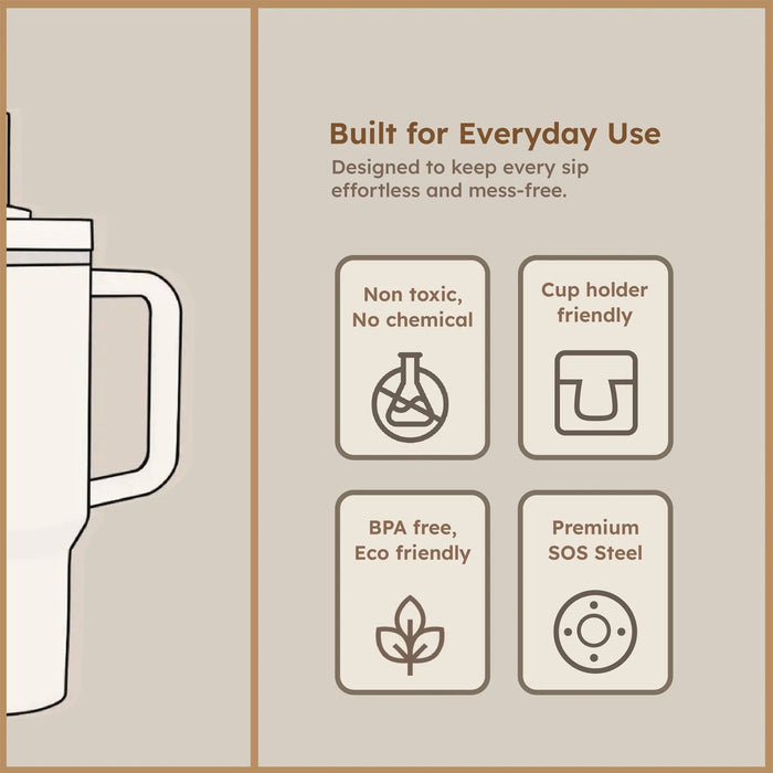  Extra Large Insulated Travel Mug - angle