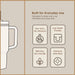  Extra Large Insulated Travel Mug - angle