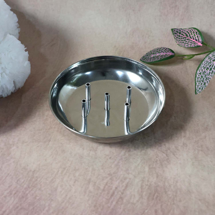 Stainless Steel Lotus Agarbatti Stand SIA-5 (1 Pc) by Your Brand