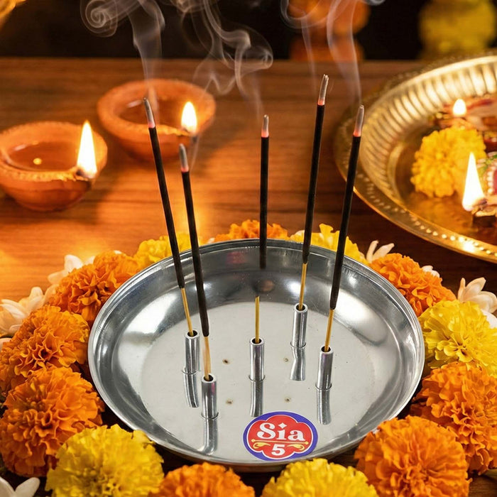 Stainless Steel Lotus Agarbatti Stand SIA-5 (1 Pc) by Your Brand