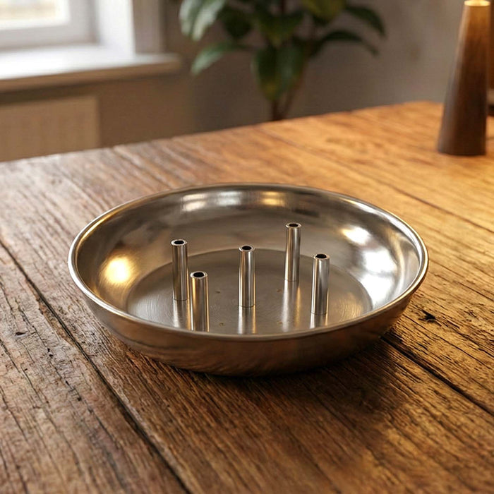 Stainless Steel Lotus Agarbatti Stand SIA-5 (1 Pc) by Your Brand
