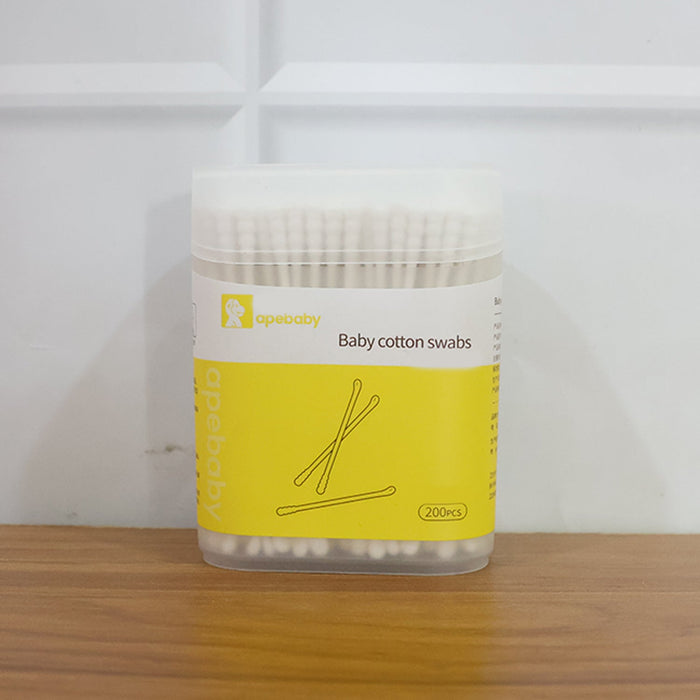 Premium Ultra-Soft Baby Cotton Swabs (200 Pc)
