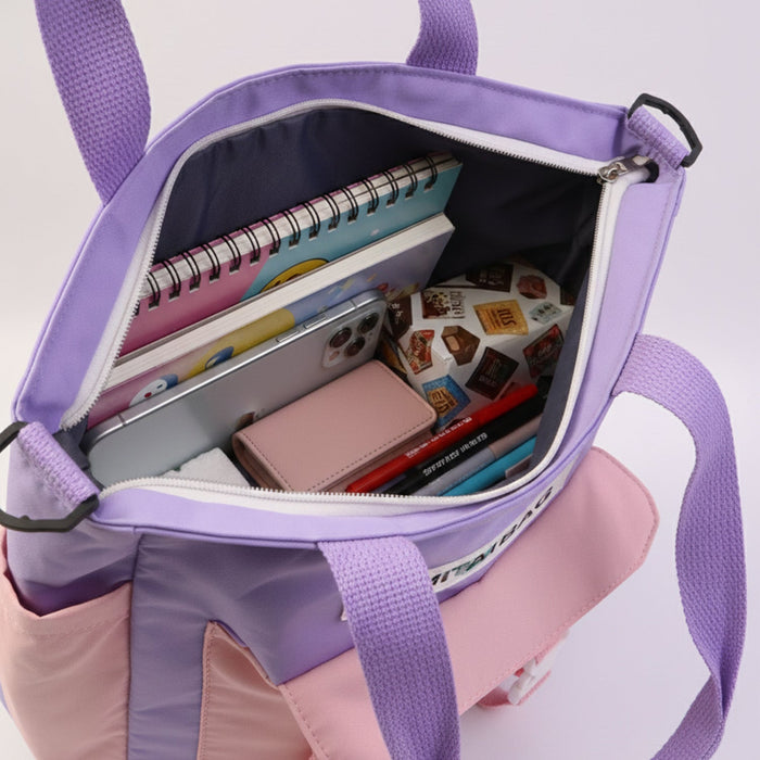 Trendy Multi-Pocket Shoulder Tote Sling Bag for Women & Girls (1 Pc) by Your Brand