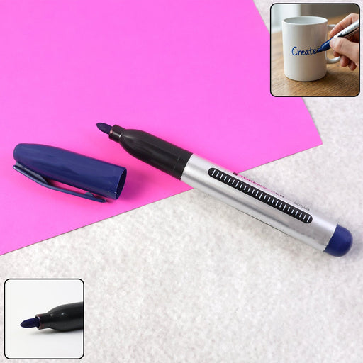 Premium Permanent Blue Marker Pen (1 Pc) by Your Brand