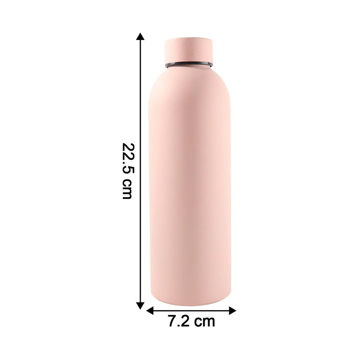 Stainless Steel Double Wall Vacuum-Insulated Drink Water (Pink / 500 ML Approx)