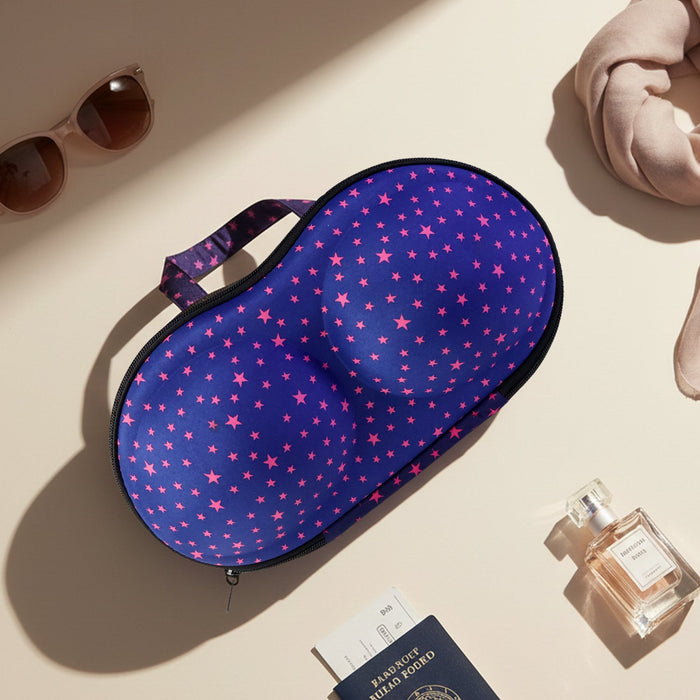 Premium Hard-Shell Bra & Lingerie Storage Travel Case (1 Pc) by Your Brand