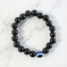 Elegant Dual-Tone Crystal Beaded Stretch Bracelet (1 Pc) by Your Brand