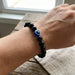 Elegant Dual-Tone Crystal Beaded Stretch Bracelet (1 Pc) by Your Brand