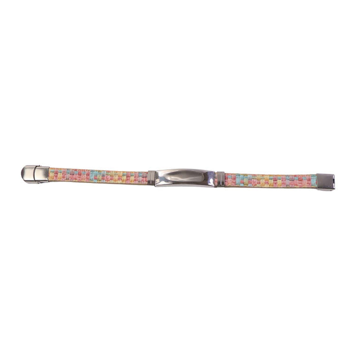 Premium Fancy Wrist Bracelet with Multicolor Woven Design (1 Pc / Mix Design Belt) by Your Brand