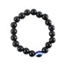 Elegant Dual-Tone Crystal Beaded Stretch Bracelet (1 Pc) by Your Brand