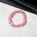 Elegant Dual-Tone Crystal Beaded Stretch Bracelet (1 Pc) by Your Brand