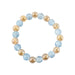 Elegant Dual-Tone Crystal Beaded Stretch Bracelet (1 Pc) by Your Brand
