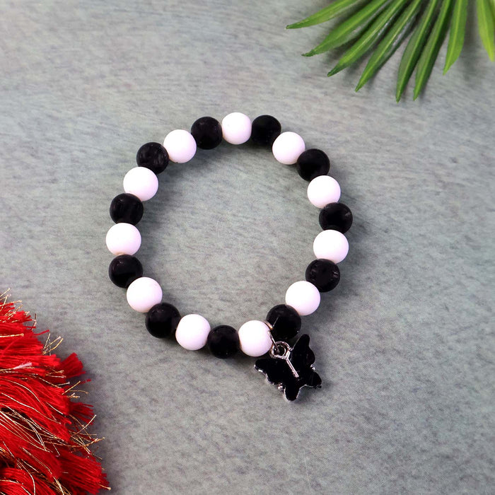 Elegant Black and White Fancy Bracelet (1 Pc) by Your Brand