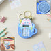 Cute Cartoon Bunny Calculator Keychain with Mini Digital Display (1 Pc) by Your Brand