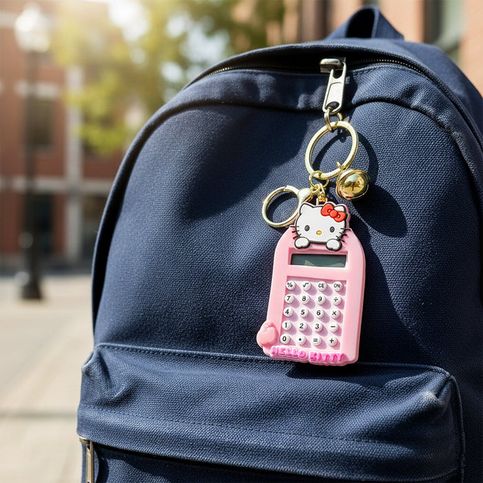 Cute Cartoon Cat Calculator Keychain with Mini Digital Display (1 Pc) by Your Brand