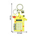 Cute Yellow Cartoon Character Calculator Keychain with Mini Digital Display (1 Pc) by Your Brand