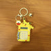 Cute Yellow Cartoon Character Calculator Keychain with Mini Digital Display (1 Pc) by Your Brand