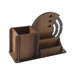 Wooden Desk Organizer Pen Stand With Rotating Calendar Wheel (1 Pc) by Your Brand