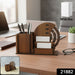 Wooden Desk Organizer Pen Stand With Rotating Calendar Wheel (1 Pc) by Your Brand
