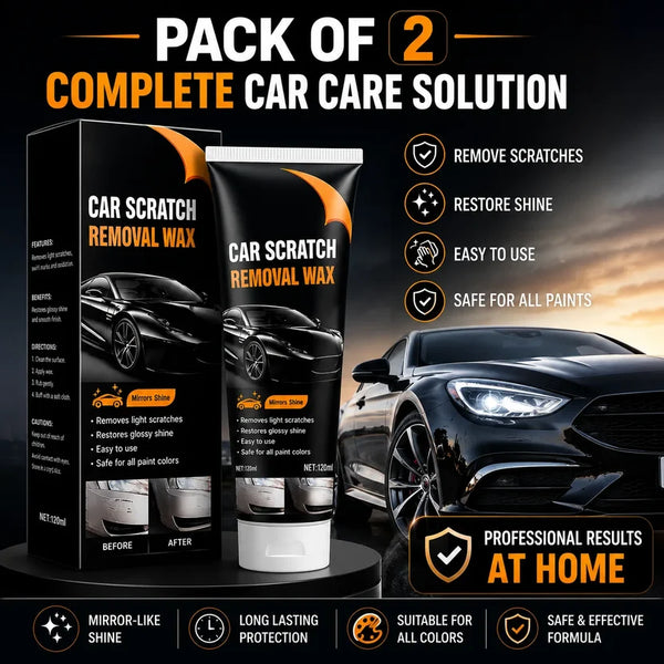 Car Scratch Removal Wax & Rubbing Compound (100ml, Pack of 2) – High-Power Car Scratch Remover & Paint Scuff Repair