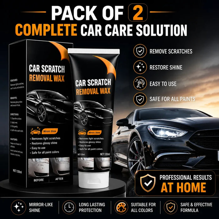 18058 Car Scratch Removal Wax & Rubbing Compound (100ml, Pack of 2) – High-Power Car Scratch Remover & Paint Scuff Repair - Polishes Car Brushes & Dusters