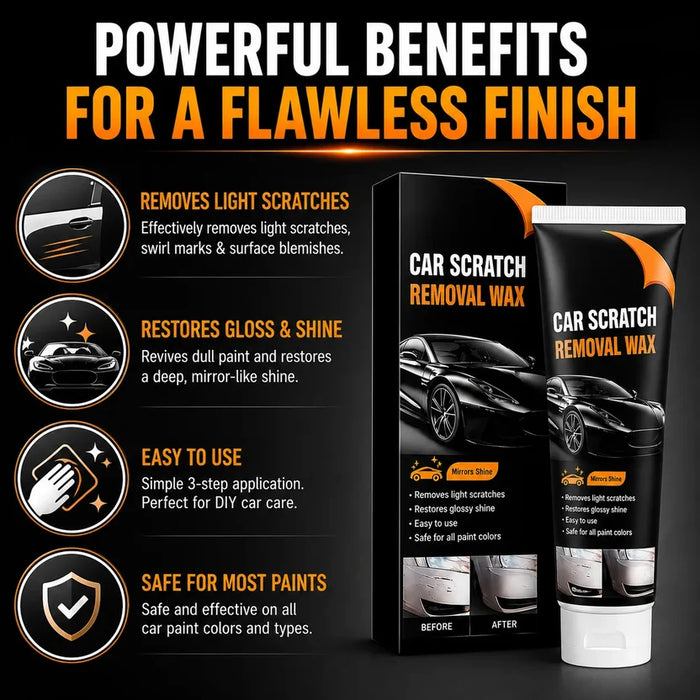 18058 Car Scratch Removal Wax & Rubbing Compound (100ml, Pack of 2) – High-Power Car Scratch Remover & Paint Scuff Repair - Polishes Car Brushes & Dusters