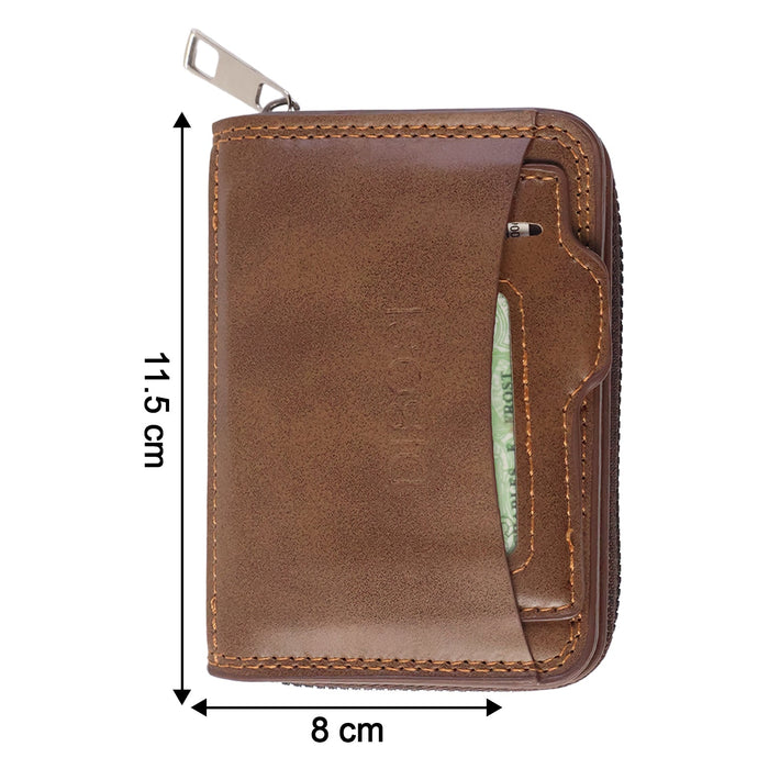 Premium Multipurpose Zip Closure Card Holder Wallet (1 Pc) by Your Brand