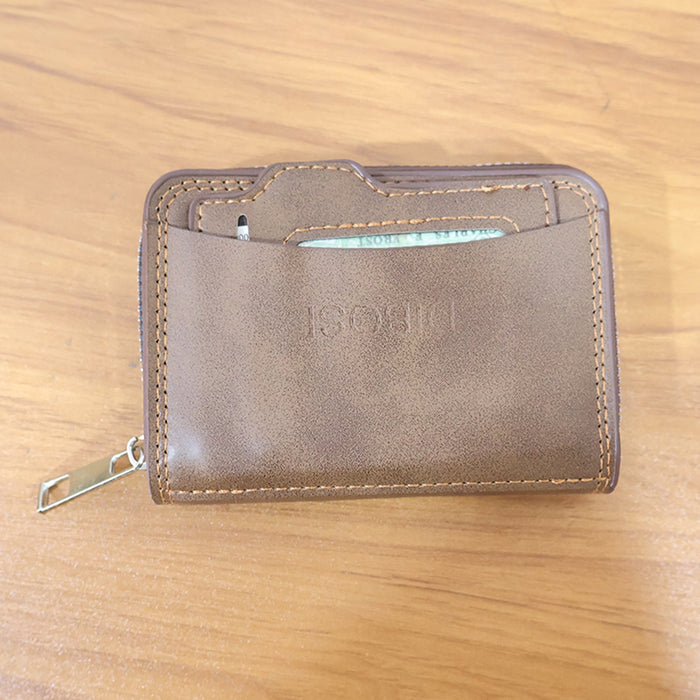 Premium Multipurpose Zip Closure Card Holder Wallet (1 Pc) by Your Brand