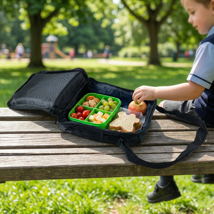 Kids Cartoon Print Lunch Bag with Adjustable Strap (1 Pc, 19x24 Cm) by Your Brand