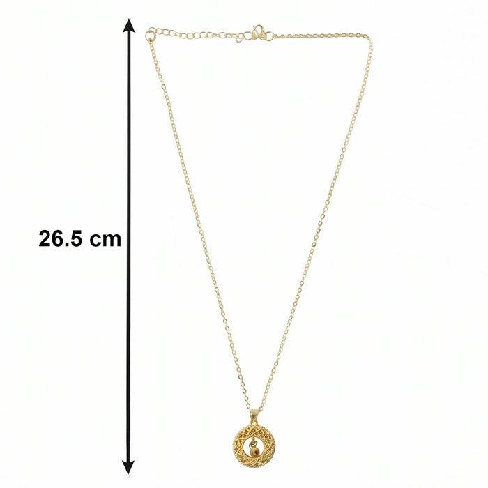 Stylish Fancy Golden Necklace with Intricate Design (1 Pc) by Your Brand