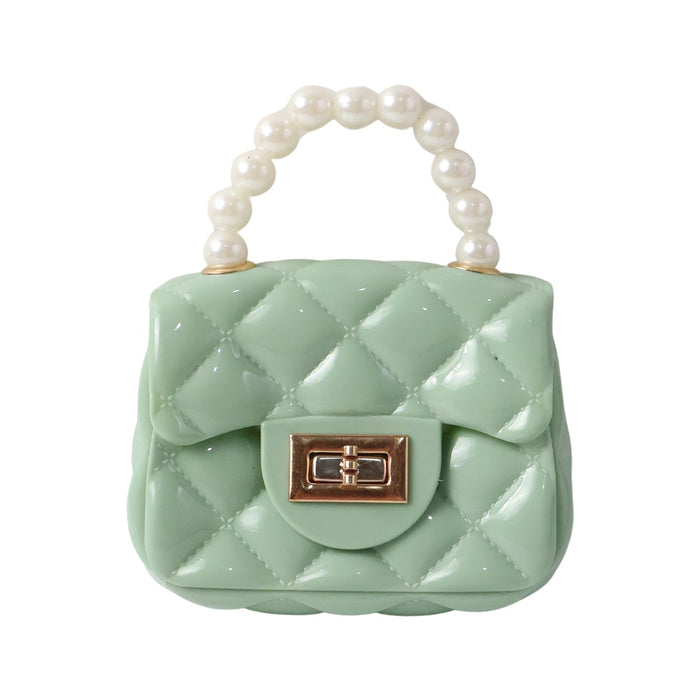 Elegant Quilted Mini Handheld & Sling Fashion Handbag (1 PC) by Your Brand