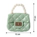 Elegant Quilted Mini Handheld & Sling Fashion Handbag (1 PC) by Your Brand