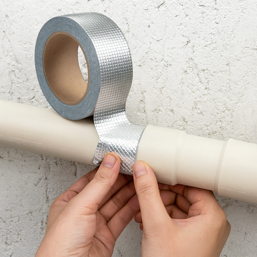 Self-Adhesive Heat-Resistant Aluminum Foil Tape – High-Temperature Insulation (0.9mm) by Your Brand