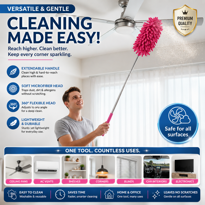 dealdekho.in Multipurpose Microfiber Duster – Effortless Cleaning for Every Corner - Dusters Industrial & Scientific