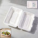 Vegnar premium bagasse clamshell food box 9x6 inch