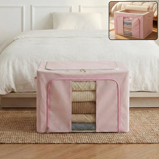 Foldable Fabric Clothes Storage Organizer Box (33 × 49 CM, 1 Pc) by Your Brand