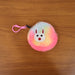 rainbow fur keychain pouch