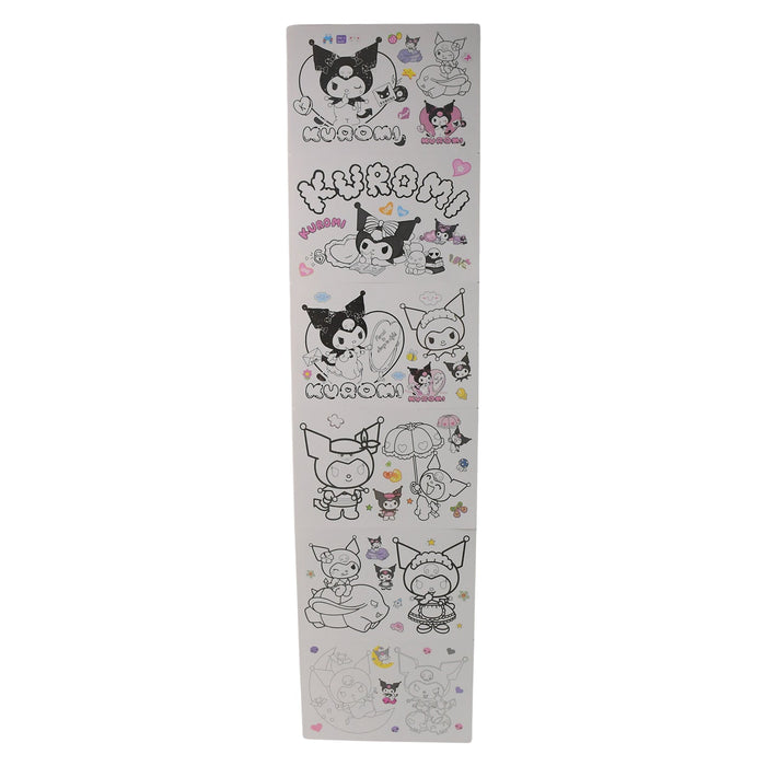 Coloring Book for Kids 6 Sheets with 6 Colorful Markers  (1 Set)
