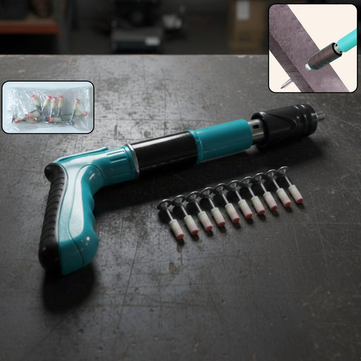Manual Wall Fastening Tool Nail Gun with Steel Nails Set (1 Set) by Your Brand