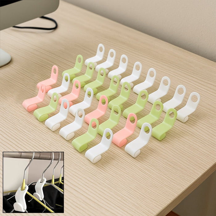 Multi-Color Hanger Connector Hooks (30 Pc) by Your Brand