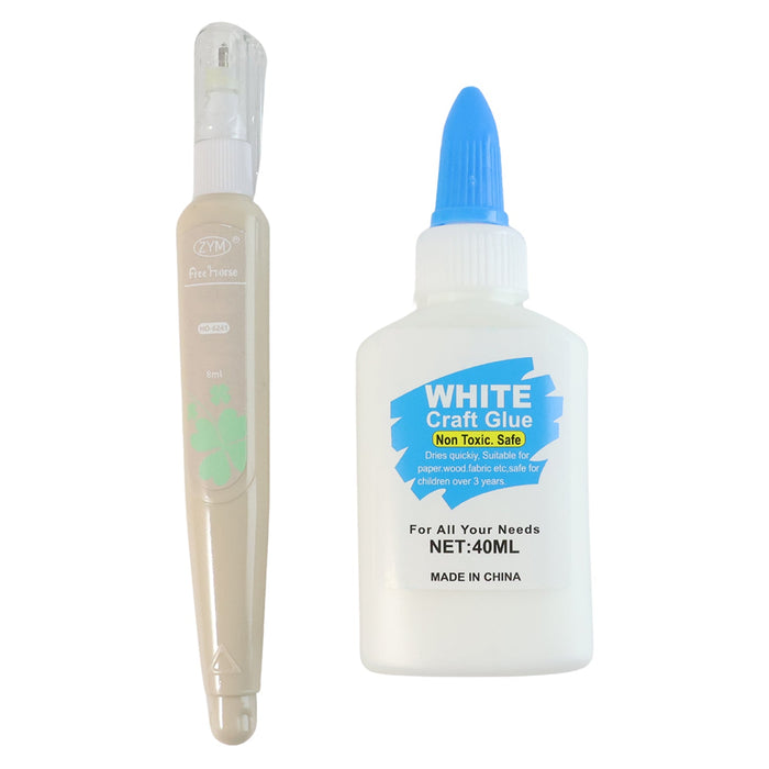 Multipurpose Craft Glue & Correction Pen Combo (1 set) by Your Brand
