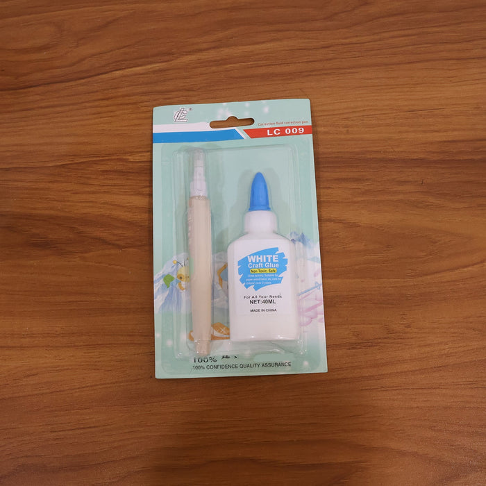 Multipurpose Craft Glue & Correction Pen Combo (1 set) by Your Brand