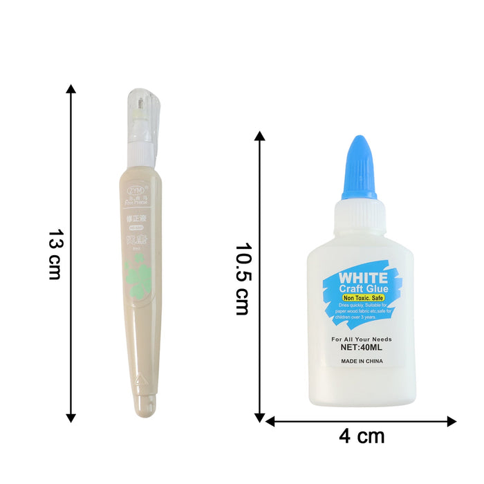 Multipurpose Craft Glue & Correction Pen Combo (1 set) by Your Brand