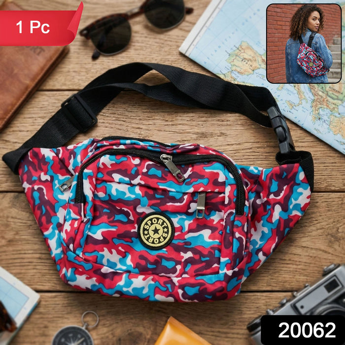 Stylish Multi-Purpose Waist Bag & Cross-body Sling Pouch (1 Pc) by Your Brand