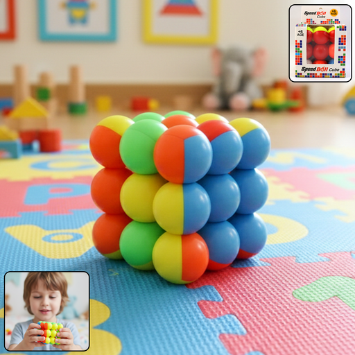 Speed Ball Cube Toy – Colorful Puzzle Cube by Your Brand