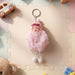 Cute Doll Plush Keychain with Soft Fur Ball (1 Pc) by Your Brand