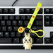 Cute Cartoon Bunny Silicone Keychain with Decorative Strap (1 Pc) by Your Brand
