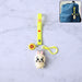 Cute Cartoon Bunny Silicone Keychain with Decorative Strap (1 Pc) by Your Brand